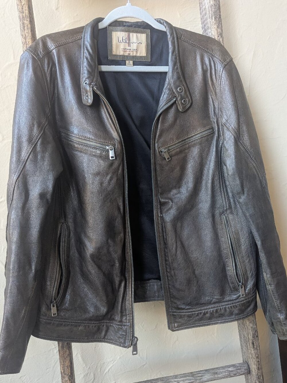 Wilson's Brown Vintage Leather Jacket